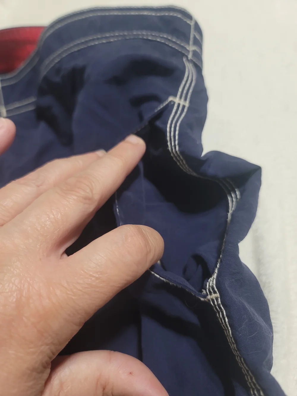 Polo by Ralph Lauren Men’s Navy‎ Swim Trunks with Red Accents XL